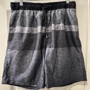 Kirkland Signature Black and Gray Board Shorts